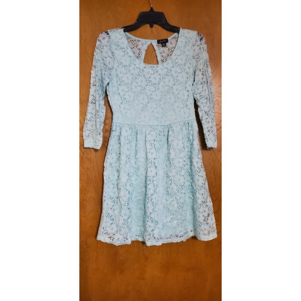 Pale Blue Large Lace Dress